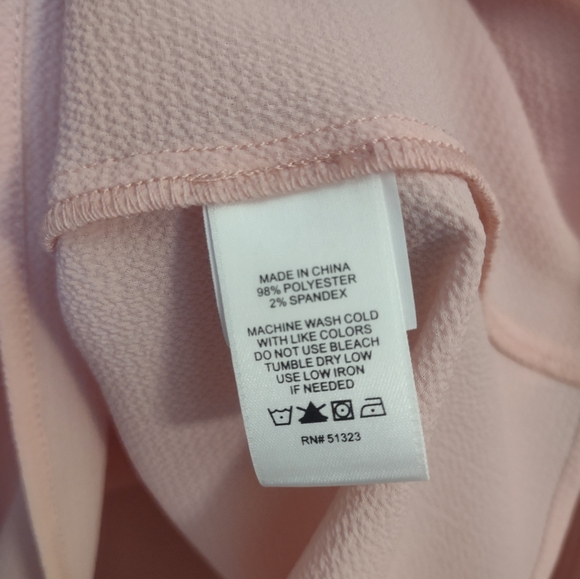 CeCe Women's Square Neck Ruffle Sleeve Blouse in Rosehip Pink - Picture 7 of 11